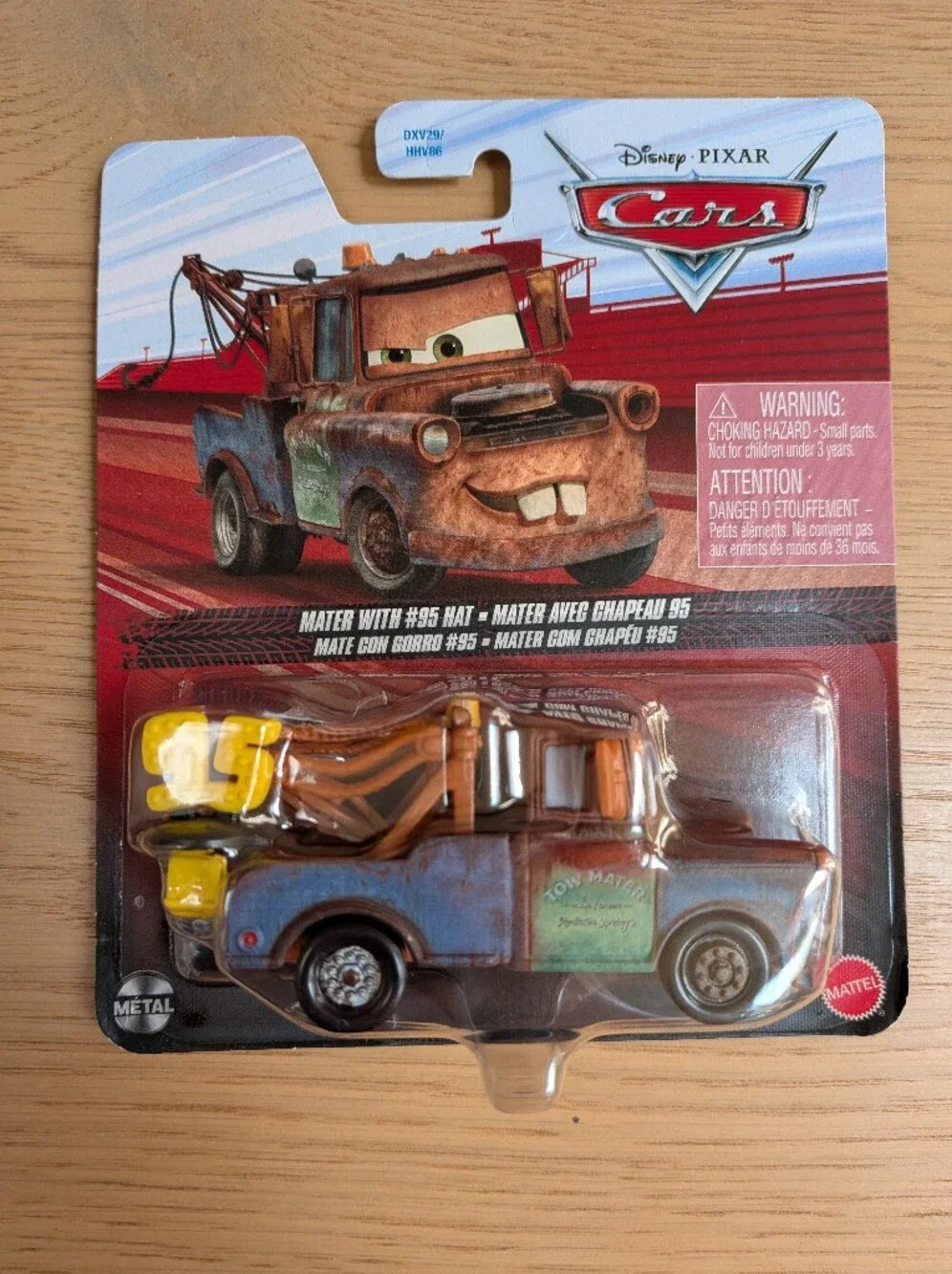 NEW Disney Pixar Cars Mater With #95 Hat Diecast Car